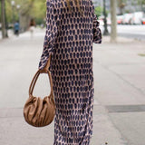 SOIRA - VESTIDO MAXI CON IMPRESIÓN OVALADA