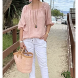 DANIA - CAMISA DE ALGODÓN Y LINO