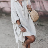 DALIA - VESTIDO CAMISÓN CHIC EN MEZCLA DE ALGODÓN