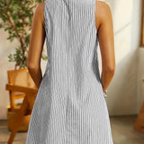 Sophie™ - Sleeveless Striped Dress