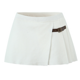 Cleo Knit Button-Up And Mini Skirt Set