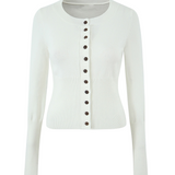 Cleo Knit Button-Up And Mini Skirt Set