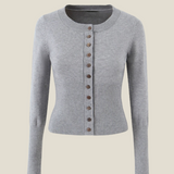 Cleo Knit Button-Up And Mini Skirt Set