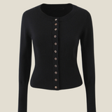 Cleo Knit Button-Up And Mini Skirt Set