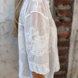 IAREL - BLUSA CHIC BORDADA EN ENCAGE