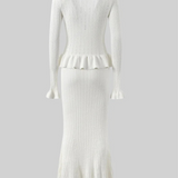 Marseille Elegance Knit Skirt Set