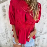 VALETE - BLUSA DE GASA DE ALGODÓN