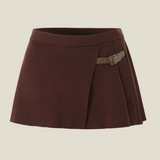 Cleo Knit Button-Up And Mini Skirt Set