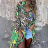 MAROVA – VESTIDO IMPRESO DE MANGAS LARGAS