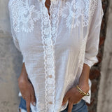 IAREL - BLUSA CHIC BORDADA EN ENCAGE