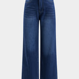 Lila Denim Button-Up And Wide Leg Jean Set