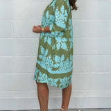 BAROLA - VESTIDO BOHO CON ESCOTE EN V