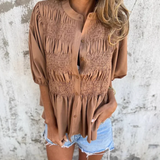VALETE - BLUSA EN GASA DE ALGODÓN