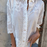 IAREL - BLUSA CHIC BORDADA EN ENCAGE