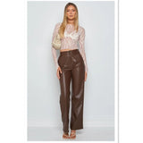 Canyon Road Faux Leather Pants