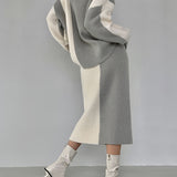 Brooklyn Colour-Block Knit Two-Piece Set