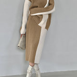 Brooklyn Colour-Block Knit Two-Piece Set