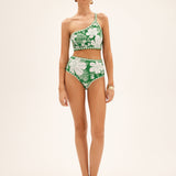 Tropical Breeze One-Shoulder Bikini