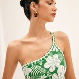 Tropical Breeze One-Shoulder Bikini