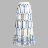 Santorini Breeze Embroidered Two-Piece Set