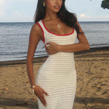 Maribel Coastal Knit Maxi Dress