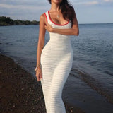 Maribel Coastal Knit Maxi Dress