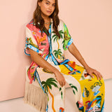 Tropicana Postcard Two-Piece Set