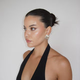 Silver Tarn Twist Earrings