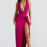 Riviera Bloom Drape Maxi Set