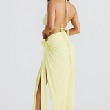 Riviera Bloom Drape Maxi Set