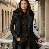 Victoria™ - Luxurious Leather Coat