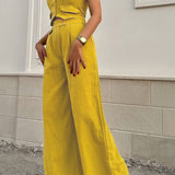 Sorrento Linen Button-Front Set