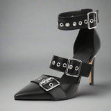 Talons aiguilles à boucle métallique