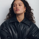 Golden Hollow Hoop Earrings