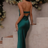 Thesa - Sleeveless satin dress