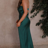 Thesa - Sleeveless satin dress