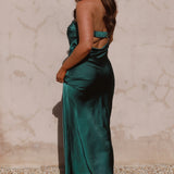 Thesa - Sleeveless satin dress