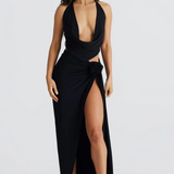 Riviera Bloom Drape Maxi Set