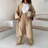 Solana Drape Cardigan Set