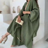 Solana Drape Cardigan Set