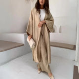 Solana Drape Cardigan Set