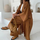 Solana Drape Cardigan Set