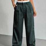 Stryx Pinstripe Wide-Leg Pants