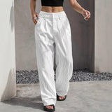 Stryx Pinstripe Wide-Leg Pants