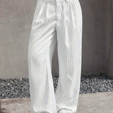 Stryx Pinstripe Wide-Leg Pants