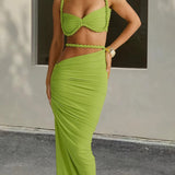 Solara Braided Two Piece Maxi Dress