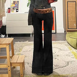 Jaxa Low-Rise Flare Pants