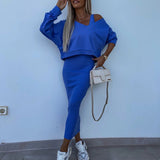 Off-Duty Luxe Ribbed Midi Set