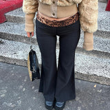 Jaxa Low-Rise Flare Pants