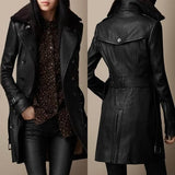 Victoria™ - Luxurious Leather Coat